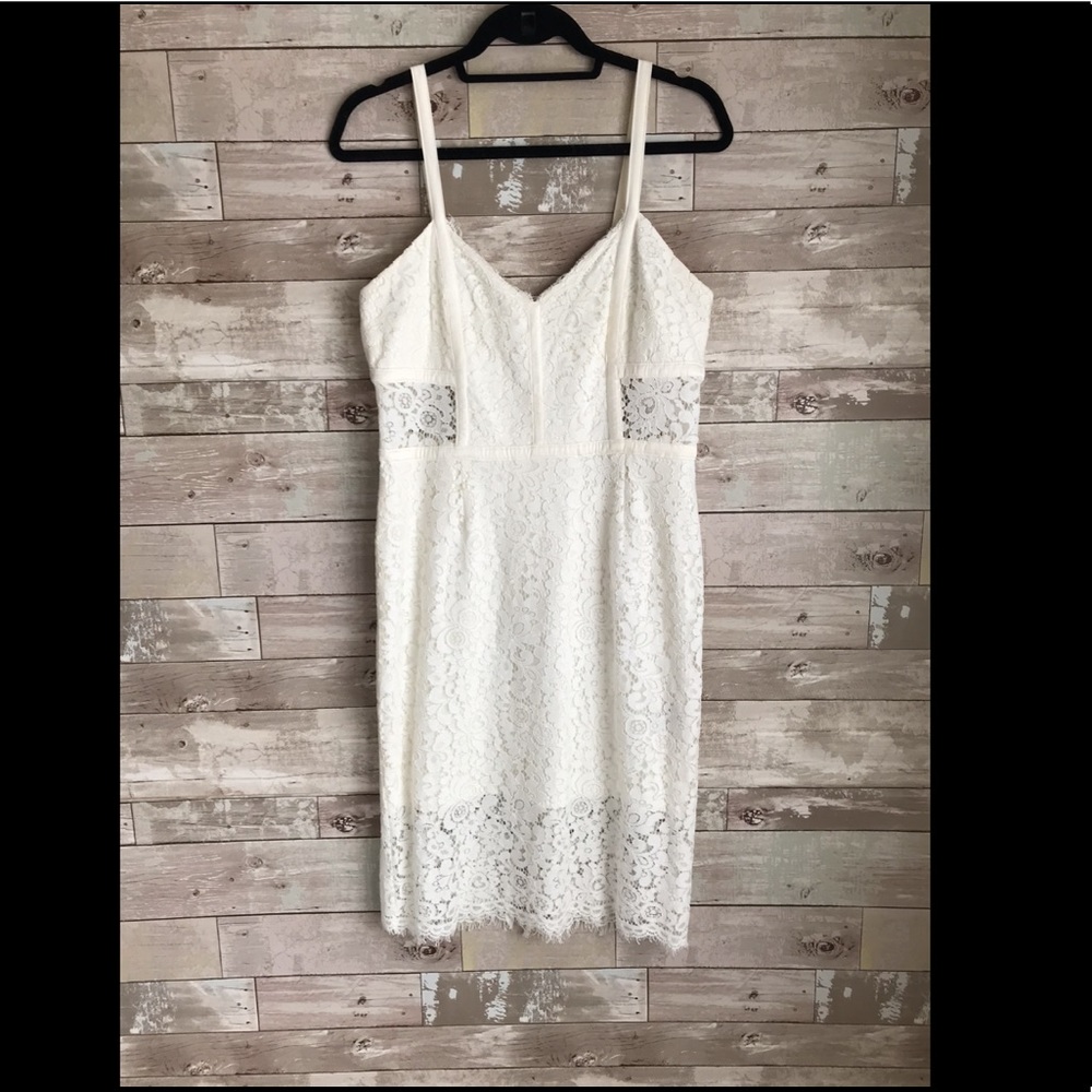 White lace dress